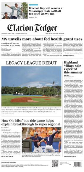 Cover of Clarion Ledger