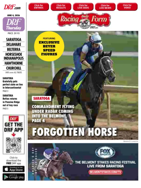 Cover of Daily Racing Form National Digital Edition