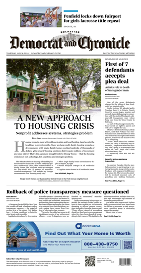 Cover of Democrat and Chronicle