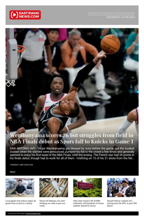 Cover of East Idaho News