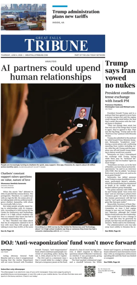 Cover of Great Falls Tribune