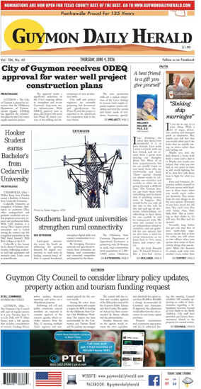 Cover of Guymon Daily Herald