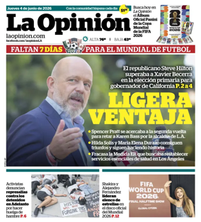 Cover of La Opinion