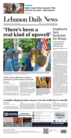 Cover of Lebanon Daily News