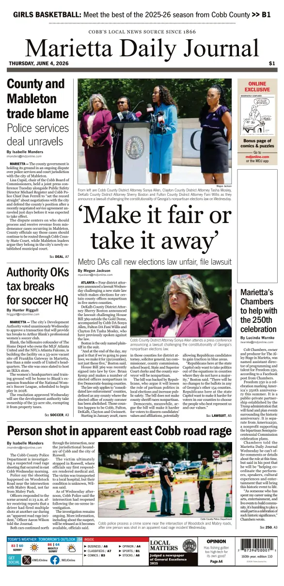 Cover of Marietta Daily Journal