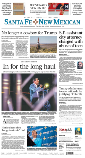 Cover of Santa Fe New Mexican