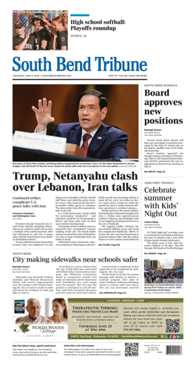 Cover of South Bend Tribune