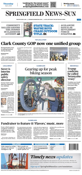 Cover of Springfield News-Sun