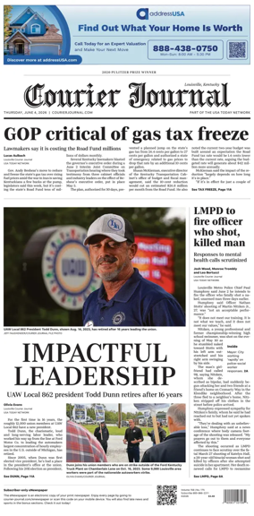 Cover of The Courier-Journal (Louisville)