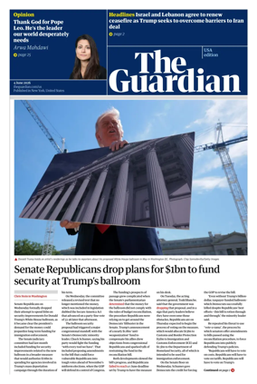Cover of The Guardian (USA)