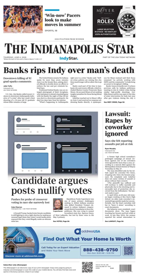 Cover of The Indianapolis Star