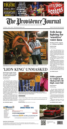 Cover of The Providence Journal