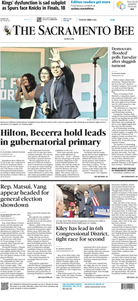 Cover of The Sacramento Bee