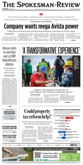 Cover of The Spokesman-Review (Spokane)