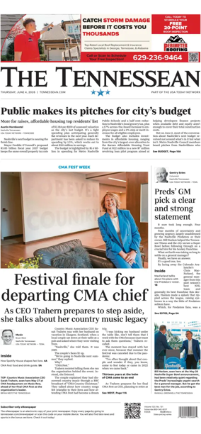 Cover of The Tennessean