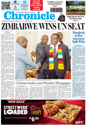 Cover of Chronicle (Zimbabwe)