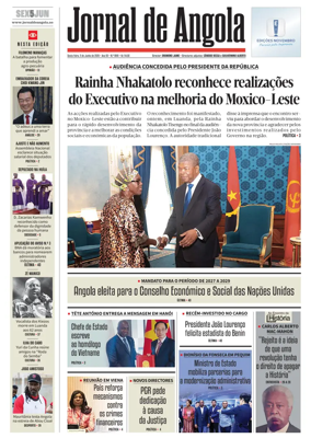 Cover of Jornal de Angola