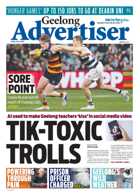 Cover of Geelong Advertiser