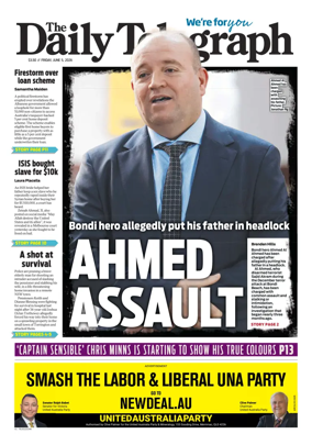Cover of The Daily Telegraph (Sydney)