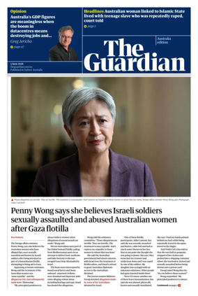 Cover of The Guardian Australia