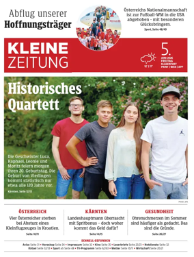 Cover of Kleine Zeitung Kaernten