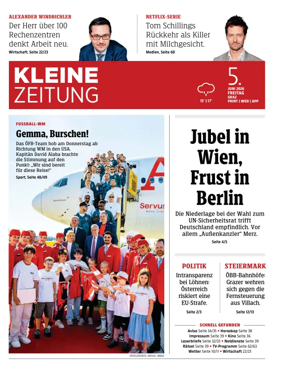Cover of Kleine Zeitung Steiermark