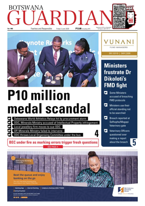 Cover of Botswana Guardian