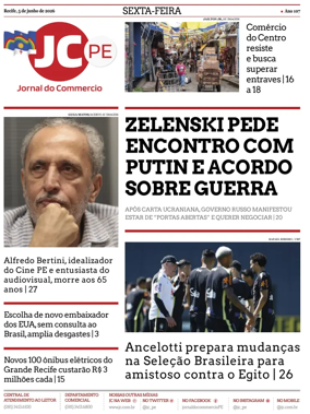 Cover of Jornal do Commercio