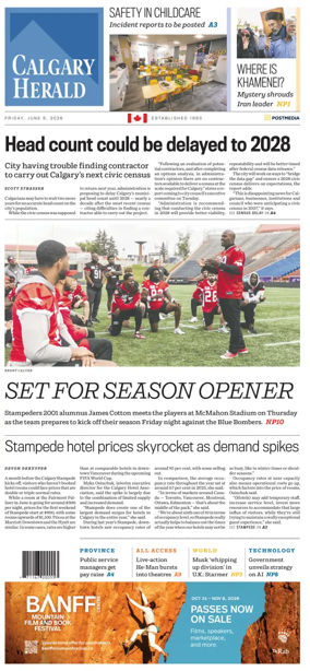 Cover of Calgary Herald