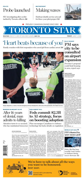 Cover of Toronto Star