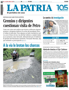 Cover of La Patria (Colombia)