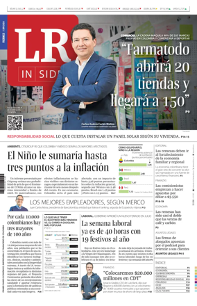 Cover of La Republica (Colombia)