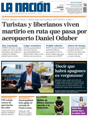 Cover of La Nacion (Costa Rica)