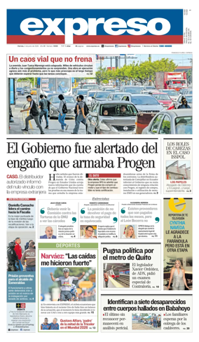 Cover of Diario Expreso
