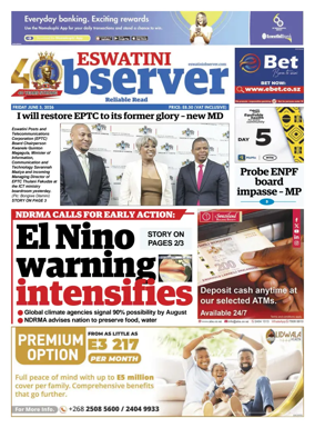 Cover of Eswatini Observer