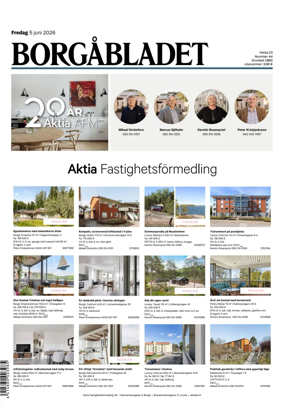 Cover of Borgabladet