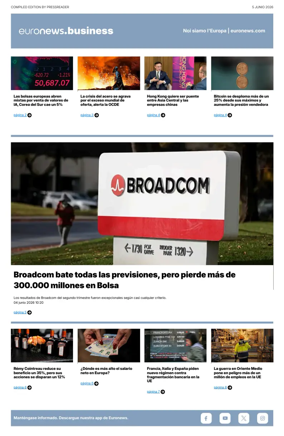 Cover of Euronews Business (Spanish) Compiled Edition