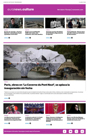 Cover of Euronews Culture and Sport (Spanish) Compiled Edition