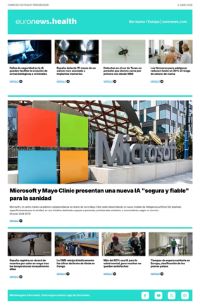 Cover of Euronews Health (Spanish) Compiled Edition