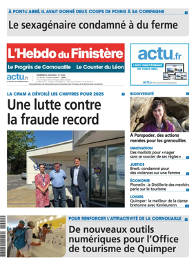 Cover of L'Hebdo du Finistere - Le Progres de Cornouaille Le Courrier du Leon
