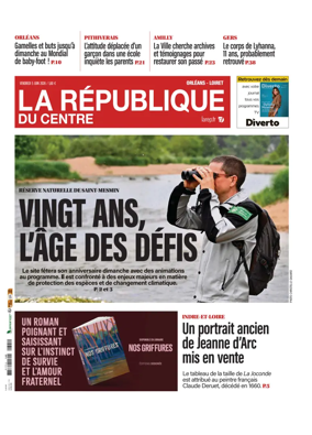 Cover of La Republique du Centre (Orleans - Loiret))