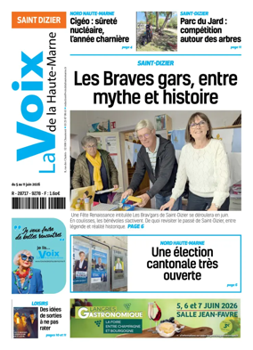 Cover of La Voix de la Haute-Marne edition Saint-Dizier