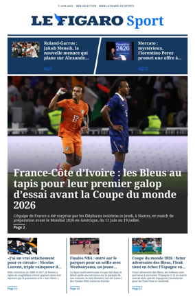 Cover of Le Figaro Sport