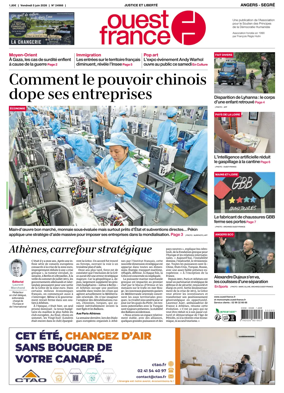 Cover of Ouest France (Angers / Segre)