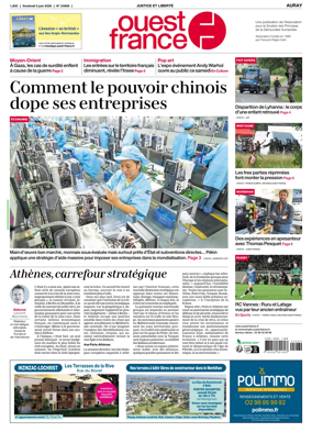 Cover of Ouest France (Auray)