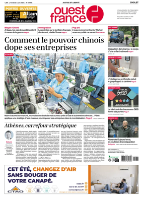 Cover of Ouest France (Cholet)