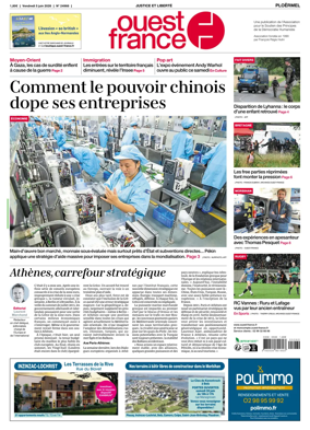 Cover of Ouest France (Ploermel)