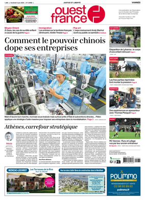 Cover of Ouest France (Vannes)