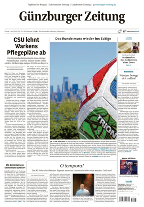Cover of Guenzburger Zeitung