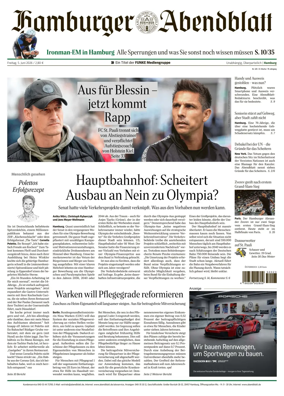 Cover of Hamburger Abendblatt (Hamburg)